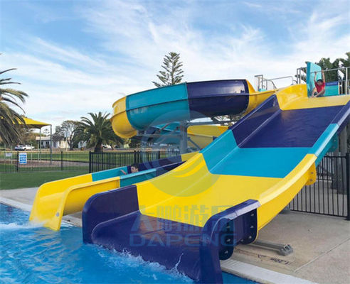 قیمت خوب مجموعه سرسره آبی استخر فایبر گلاس West Beach Parks Resort Aqua Slide آنلاین