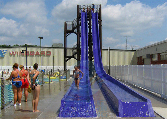قیمت خوب Commercial Kamikaze Water Slide Fiberglass 10m Height For Adult آنلاین