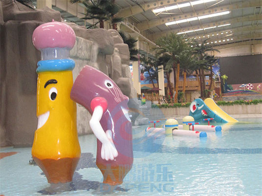 قیمت خوب Aqua Park Spray Pencil Shape Fountains For Children Splash Zone آنلاین