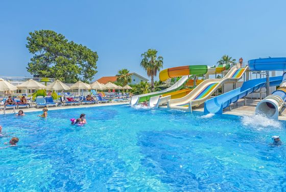 قیمت خوب ODM Outdoor Water Park Amusement Game Rides Fiberglass Water Slide for Children آنلاین