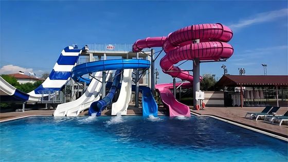 قیمت خوب OEM Customized Aqua Water Park Private Pool Tube Fiberglass Slides آنلاین