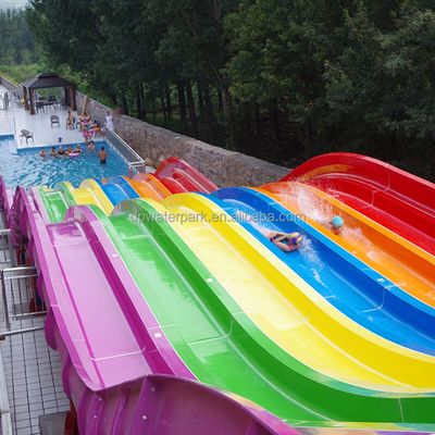 قیمت خوب Commercial Large Rainbow Water Park Slide with 6-10mm Thickness Fiberglass and Service Life Over 10 Years آنلاین