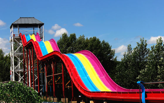 قیمت خوب Customized Mat Racer Water Slide FRP Fiberglass Large Water Slides For Adults آنلاین