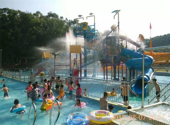 قیمت خوب Aqua Park Playground Water Slide Family Fiberglass Big Splash Slide Anti Corrosion آنلاین