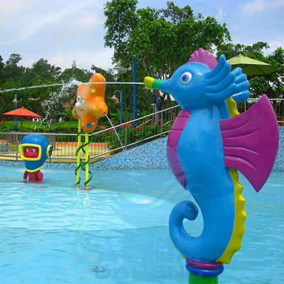 قیمت خوب Water Theme Park Equipment, Fiberglass Water Play Seahorse Spray For Kids آنلاین