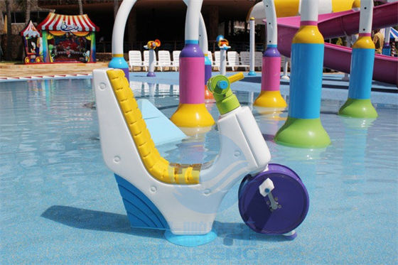 قیمت خوب Children Water Park Play Game Fiberglass Water Spray Motorcycle For Splash Park آنلاین