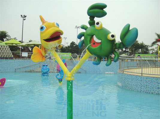 فیبرگلاس ماهی و خرچنگ اسپری مجموعه اسباب بازی برای کودکان پارک آکو Splash Zone