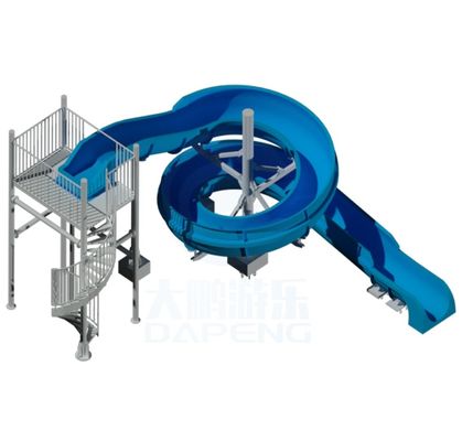 قیمت خوب Amusement Children Park Toys Fiberglass Backyard Pool Water Slide آنلاین