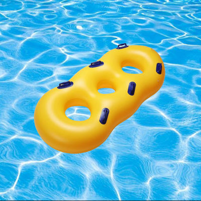 قیمت خوب OEM رنگ زرد PVC سنگین وظیفه بادکنک حلقه شنا برای پارک آب حزب آنلاین