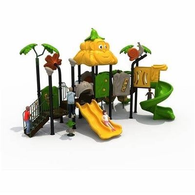 قیمت خوب OEM فضای باز زمین بازی بزرگ پلاستیکی درخت خانه بازی با مجموعه اسلاید مارپیچ آنلاین