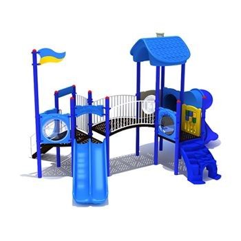 قیمت خوب OEM Outdoor Water Playground Plastic Slide Playhouse For Kids Play آنلاین