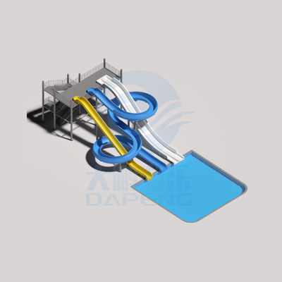 قیمت خوب OEM تفریح پارک آب بچه های زمین بازی سواری های فیبرگلاس استخر اسلایدهای آنلاین