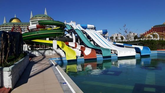 قیمت خوب Water Amusement Park Rides Game Big Fiberglass Slide for Sale آنلاین