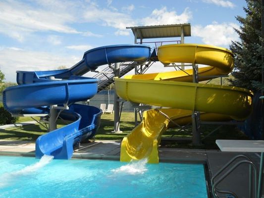 قیمت خوب OEM Amuse Park Amusement Ride Water Fiberglass Slide Kid for Outdoor Pool آنلاین