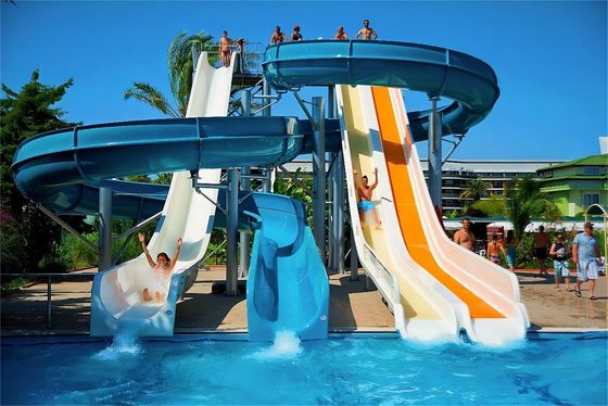 قیمت خوب ODM Outdoor Water Play Equipment Swimming Pool Slide In Ground آنلاین