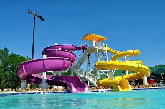 قیمت خوب OEM Outdoor Children Play Park Amusement Pool Guangzhou Fiberglass Water Slide for Kids آنلاین