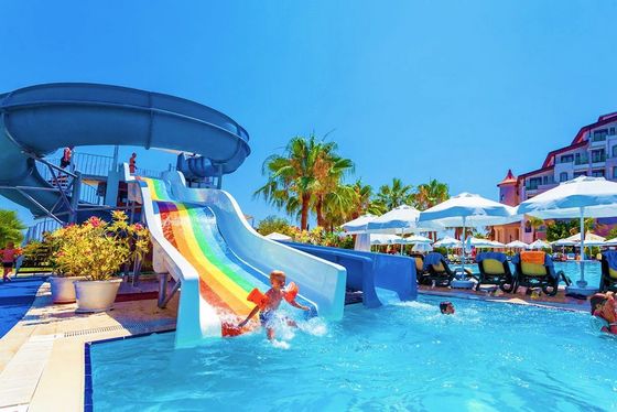 قیمت خوب OEM Hot Sale Amusement Park Products Outdoor Tube Designer Fiberglass Water Slides آنلاین