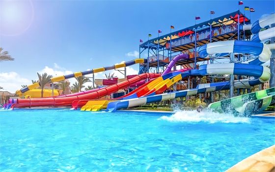 قیمت خوب Attraction Kid Water Park Slide 5m Width For Swimming Pool آنلاین