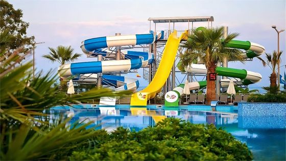ODM خرید تجاری کودکان زمین بازی استخر آب فیبرگلاس اسلاید از چین