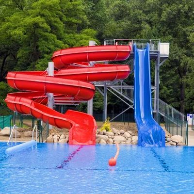 قیمت خوب خانه آب پارک آبی فیبرگلاس استخر بزرگ اسلاید آنلاین