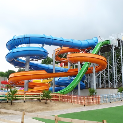 Custom Fiberglass Water Swinging Slide Aqua Park Outdoor Water Park Equipment Exciting For Commercial Perfect For Pools Parks Family Anti-Ultraviolet