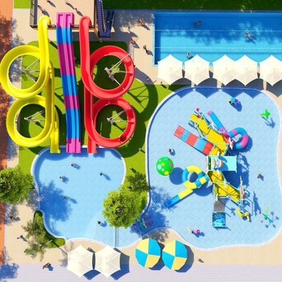 قیمت خوب Customized Aqua Park Commercial Outdoor Water Feature Equipment Kids Pool Play Equipment Water Park Slides For Sale آنلاین