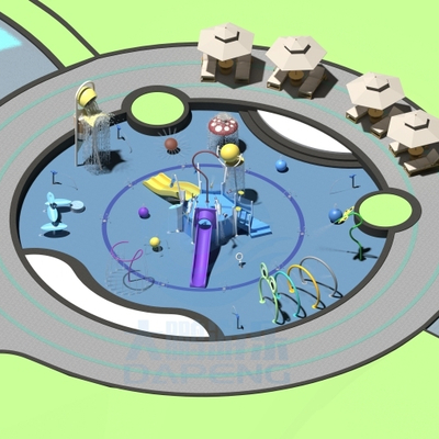 قیمت خوب Custom Outdoor Water Playground Equipment  Children Aqua Park With Splash Pads For Hotels And Resorts آنلاین