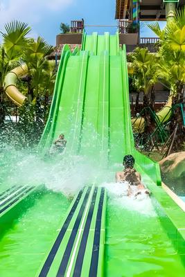 قیمت خوب High-Speed Racing Rainbow Fiberglass Slide for Commercial Water Parks with 30-60 Days Delivery آنلاین