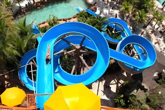قیمت خوب Summer Hot Selling Large-Scale Water Park Slide Fiberglass Spiral with Design Service Water Play Equlpment One-year Warranty آنلاین