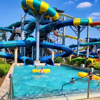 قیمت خوب Commercial Fiberglass Water Park Slide with 12 Months Warranty and 100-500kg Max Capacity for Outdoor Fun آنلاین