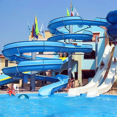 قیمت خوب Spiral FRP Slide Combination 0.82m Inner Width Custom Design For Adult Children Water Park Venues آنلاین