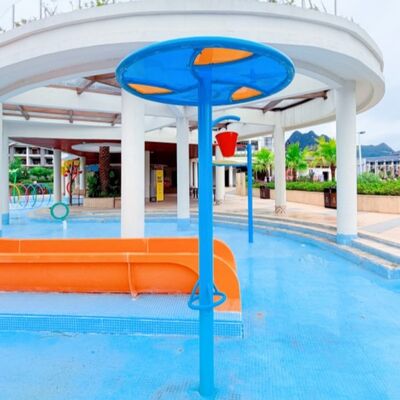 پارک آبی فیبرگلاس فولاد ضد زنگ تجهیزات بازی آب چرخش برای بچه ها پارک آبی Splash Pad Resort