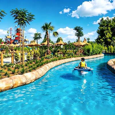 قیمت خوب طرح و تجهیزات پروژه تجاری Lazy River برای پارک آبی حرفه ای و آکو ریزورت آنلاین
