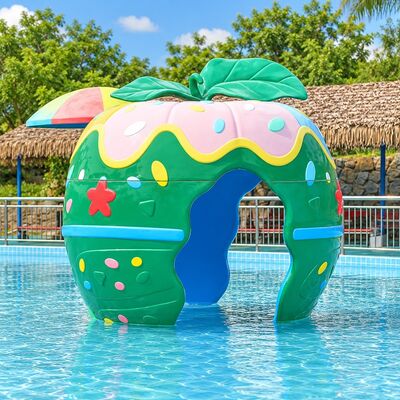 قیمت خوب پارک آب موضوعی Apple House از فیبرگلاس سفارشی تجهیزات پروژه های Splash Pad در فضای باز online