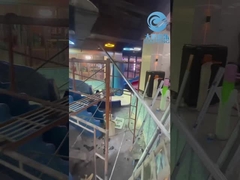 بچه ها مینی اسلاید آبی فیبرگلاس، اسلاید آبی هشت پا برای بچه ها، سواری های پارک آبی داخلی