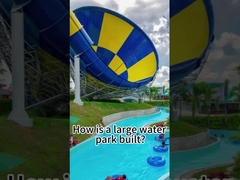 18 متر ارتفاع بزرگ بالغ آب اسلاید درب بیرون فیبرگلاس اسپیکر شکل، بزرگ ترمپی اسلاید